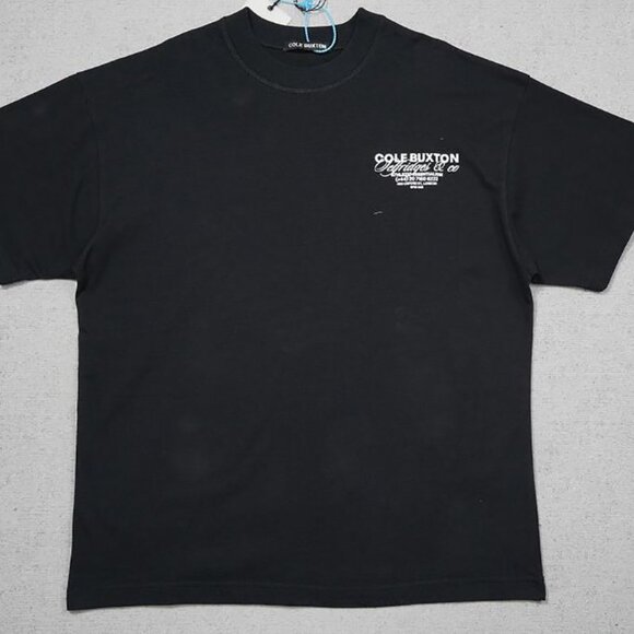 Cole Buxton Basic Logo Black Short Sleeve